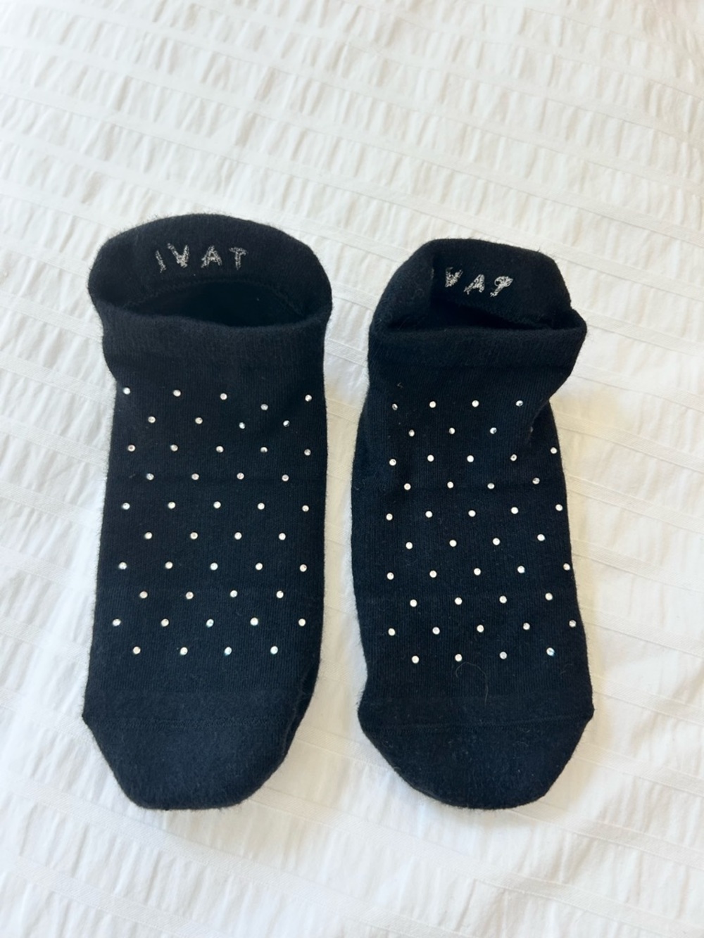 Tavi x Pure Barre Black Jeweled Sticky Socks